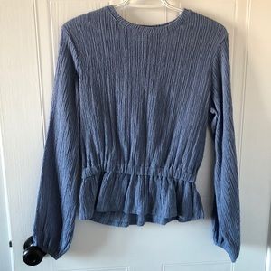Periwinkle Peplum Top